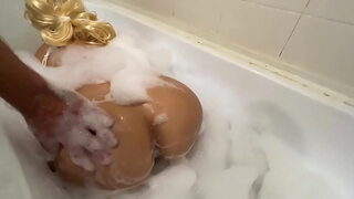 Real bath son mom