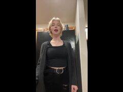 Smoking hot euro blonde babe solo masturbation