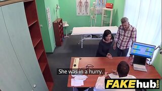 Doctor and nurse team up on patient