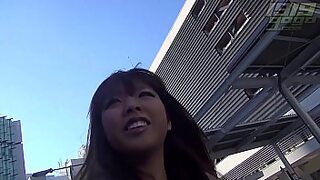 Super hot asian lady gets a big black cock in her