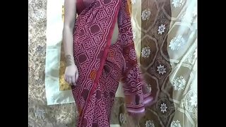 Indian wife towel drop