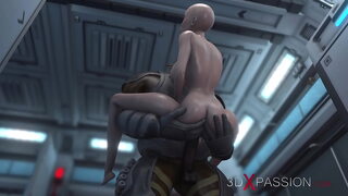 3d alien sex girl in berth