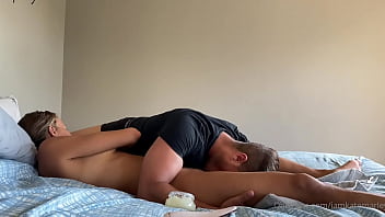 lesbea busty blonde gets oil massage and deep orgasm from young teen